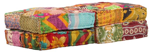 2místný modulární pouf patchwork textil 244985