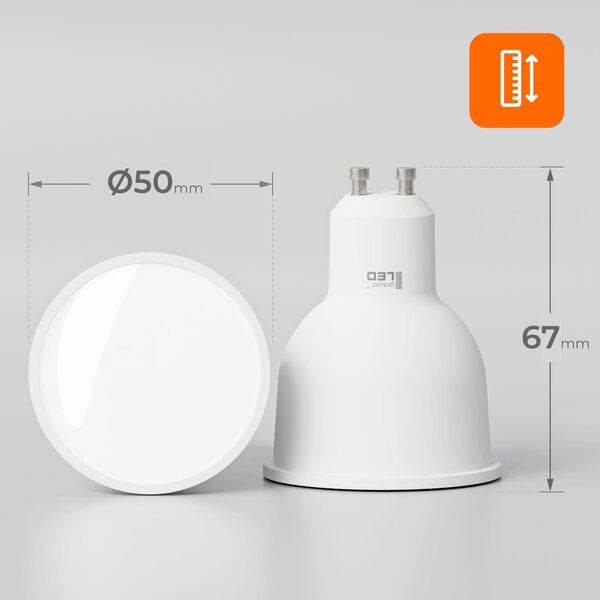 LED žárovka GU10 230 V, 12 W, 6000 K – studená bílá, úhel 120°