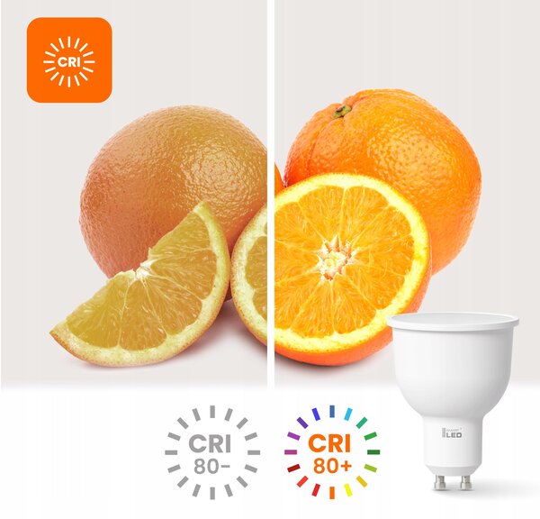 LED žárovka GU10 230 V, 12 W, 6000 K – studená bílá, úhel 120°