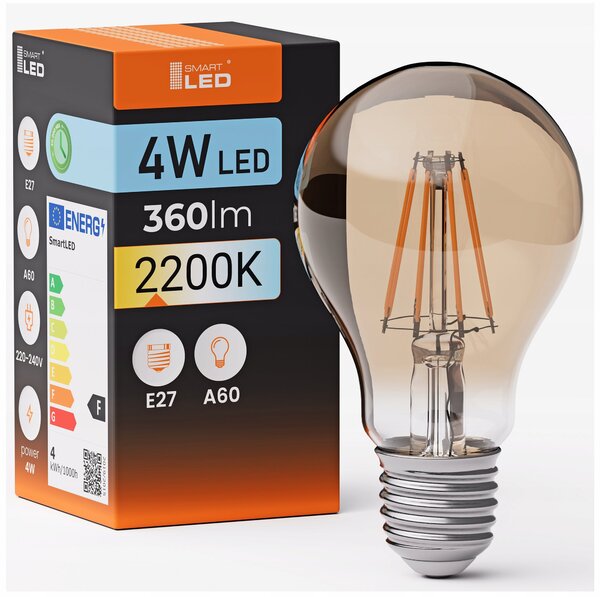 LED žárovka E27 4 W, 360 lm, 2200 K – teplá bílá