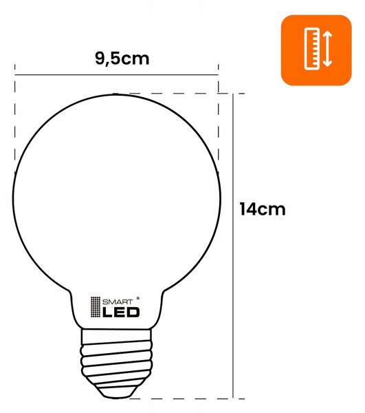 LED žárovka E27 4 W, 360 lm, 2200 K – teplá bílá