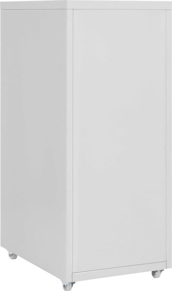 VidaXL Mobilní kartotéka 28 x 41 x 69 cm kov, 6 zásuvek [335917] Barva: Černá