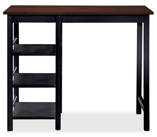 Barový set 3 ks MDF černý 245363