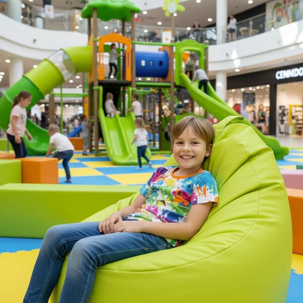 Sedací pytel Primabag Sondo ekokůže limetka