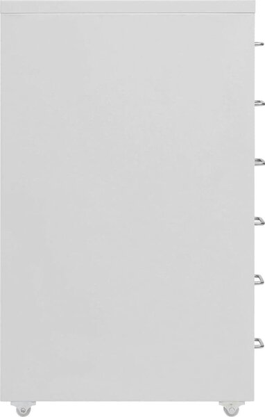 VidaXL Mobilní kartotéka 28 x 41 x 69 cm kov, 6 zásuvek [335917] Barva: Černá