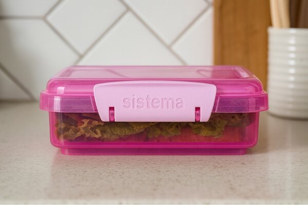 Sistema Svačinový box na toast Lunch Sandwich 450 ml, růžová