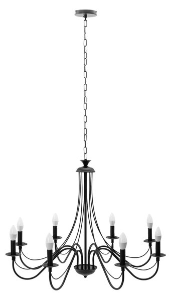 Toolight - Závěsné svítidlo 8xE14 60W APP210-3CPR, černá, OSW-08147