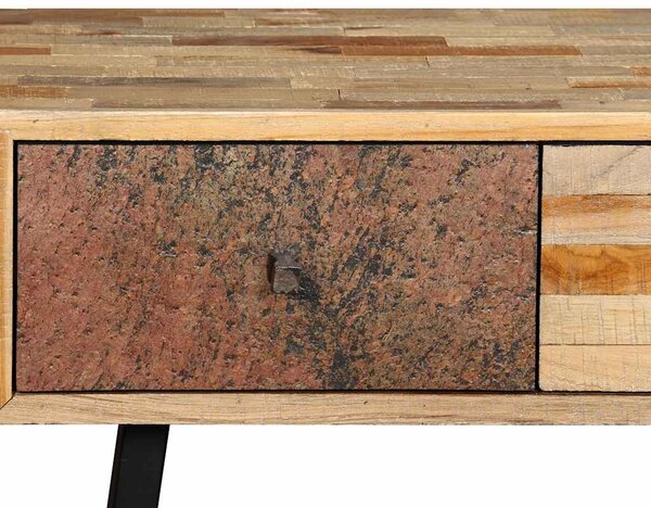 Konzolový stolek, masivní recyklovaný teak 120x30x76 cm 245403