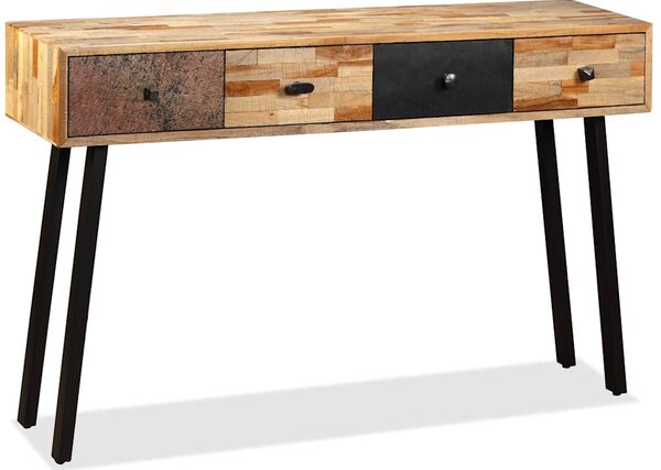 Konzolový stolek, masivní recyklovaný teak 120x30x76 cm 245403