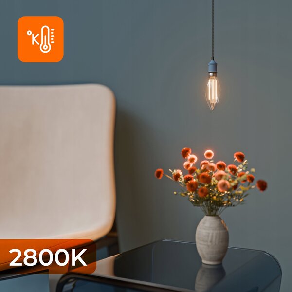 LED žárovka E14 7 W, 1000 lm, 2800 K – teplá bílá