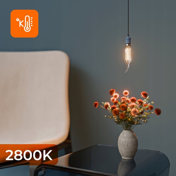 LED žárovka E14 7 W, 1000 lm, 2800 K – teplá bílá