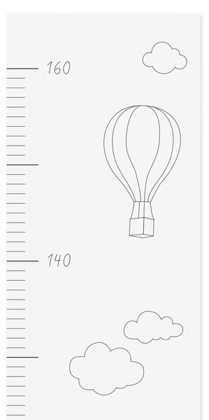Nástěnný dětský metr Balloon