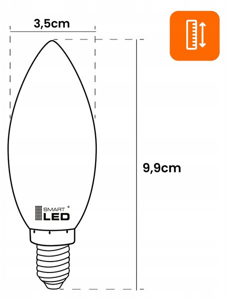 LED žárovka E14 7 W, 1000 lm, 2800 K – teplá bílá