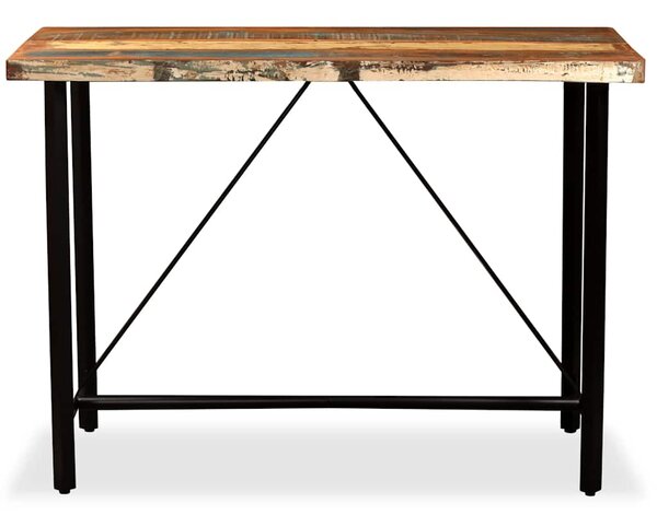 Vida XL Barový stůl masivní recyklované dřevo 120 x 60 x 107 cm 245440