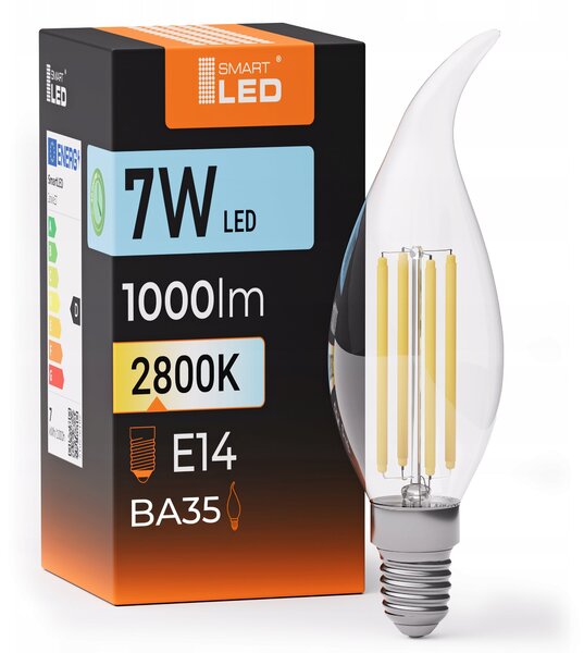 LED žárovka E14 7 W, 1000 lm, 2800 K – teplá bílá