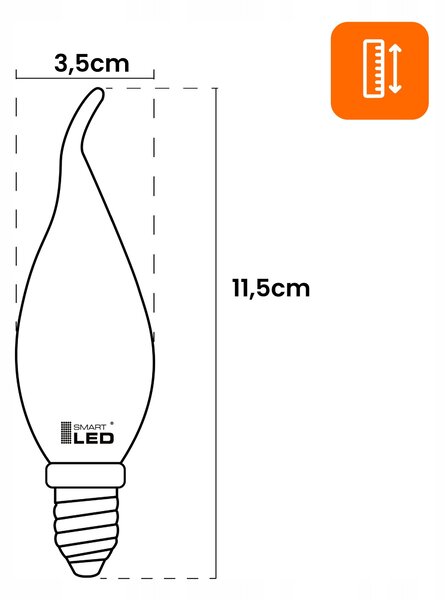 LED žárovka E14 7 W, 1000 lm, 2800 K – teplá bílá