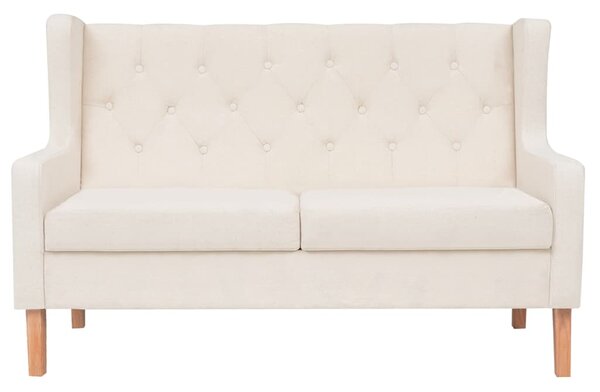 2místná pohovka textil krémově bílá 245450