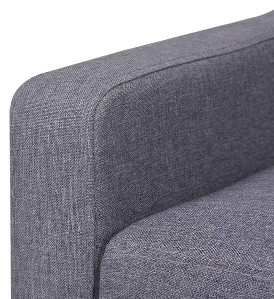 3místná pohovka textil šedá 245454