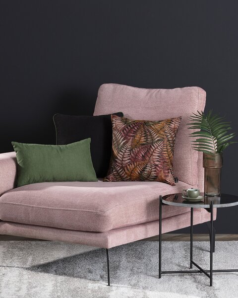 Sada 3 dekoračních polštářů Fern Flower maroon I