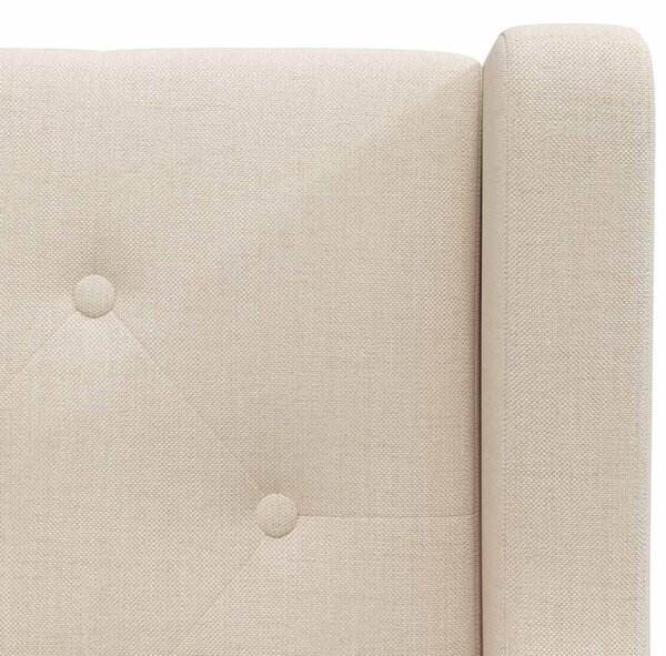 Křeslo krémové bílé textil 245449