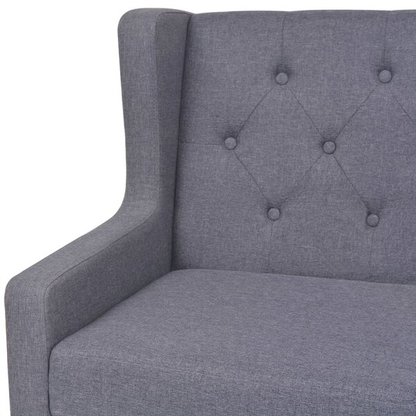 3místná pohovka textil šedá 245454