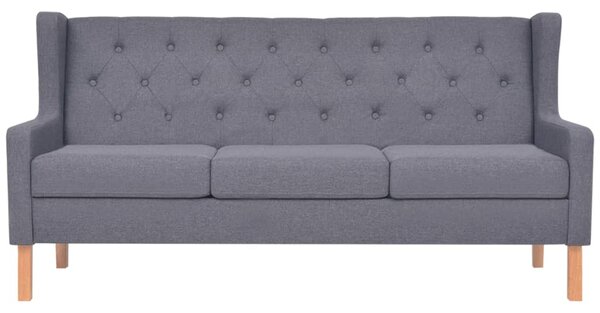 3místná pohovka textil šedá 245454