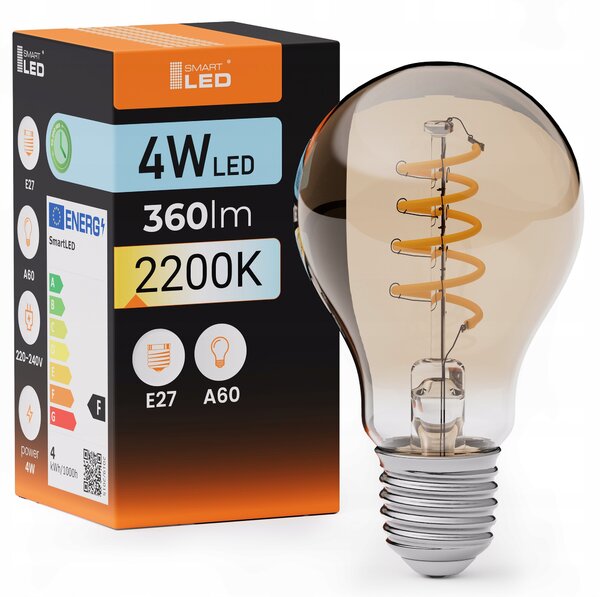 LED žárovka E27 4 W, 360 lm, 2200 K – teplá bílá