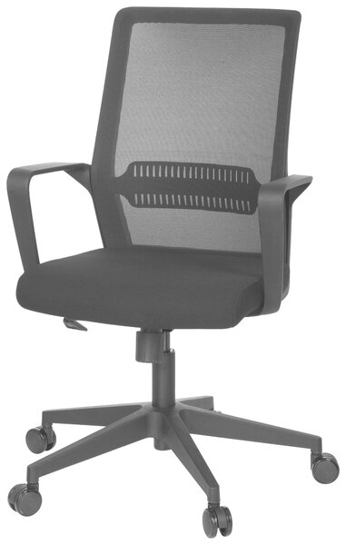 OTOČNÁ ŽIDLE, síťovina, plochá tkanina, černá MID.YOU - Online Only kancelářské židle, Online Only