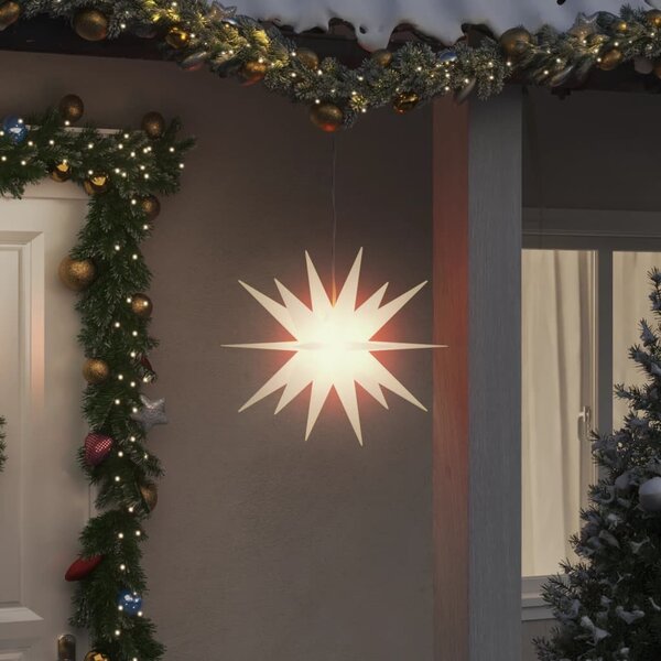 VidaXL Svítící vánoční hvězda s LED skládací [356195] Barva: Červená, Velikost: 57 cm