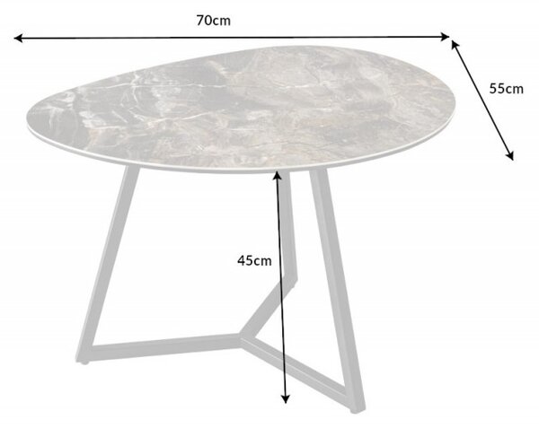 Konferenční stolek MARVELOUS TAUPE 70 CM keramika Nábytek | Obývací pokoj | Konferenční stolky | Kulaté