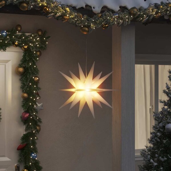 VidaXL Svítící vánoční hvězda s LED skládací [356195] Barva: Červená, Velikost: 57 cm