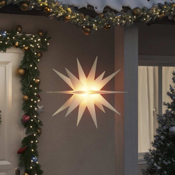 VidaXL Svítící vánoční hvězda s LED skládací [356195] Barva: Červená, Velikost: 57 cm