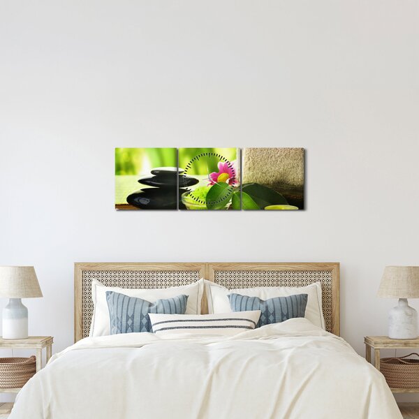 Obraz masážních pomůcek (s hodinami) (90x30 cm)