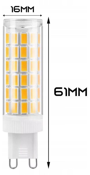 LED žárovka G9 7 W, 700 lm – studená bílá, Ø 16 mm