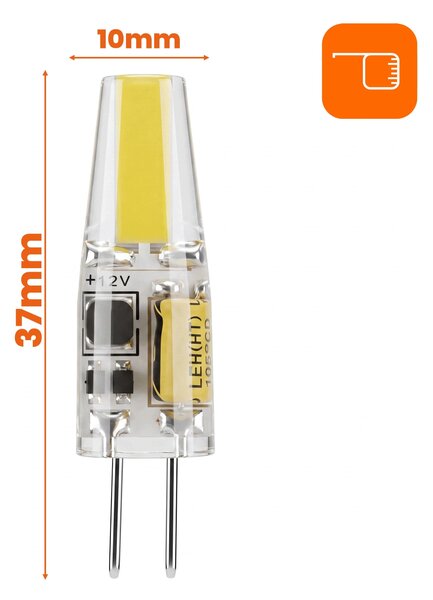 LED žárovka G4 12 V, 3 W, 300 lm, 3000 K – teplá bílá, IP20