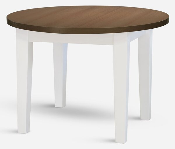 Stima Kulatý stůl FIT II. Rozměr: Průměr 95 cm pevný, Odstín: Borneo, Odstín podnože: Bílá