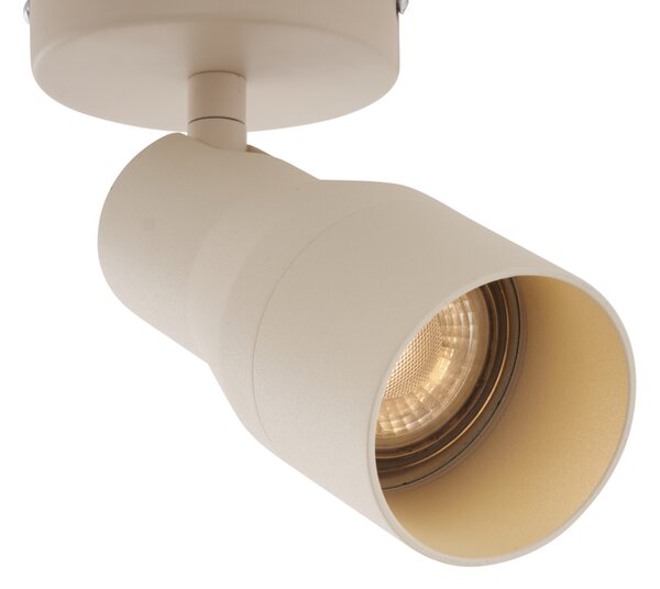 Moderní stropní bodové světlo béžové GU10 50 mm kulaté - Stanley