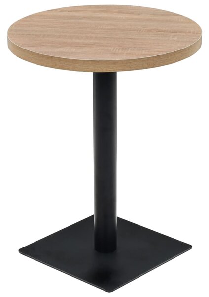 Bistro stůl MDF a ocel kulatý 60 x 75 cm 245612