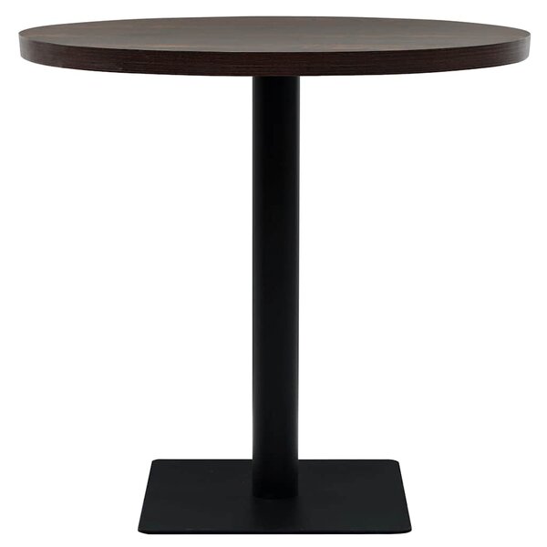 Bistro stůl MDF a ocel kulatý 80 x 75 cm 245610