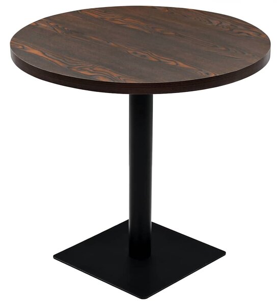 Bistro stůl MDF a ocel kulatý 80 x 75 cm 245610