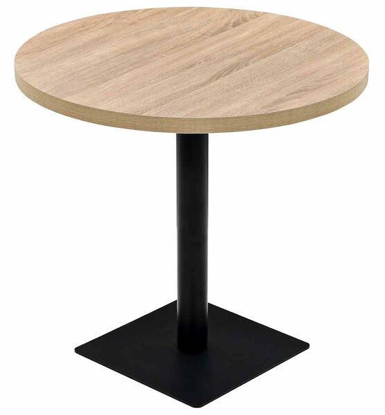 Bistro stůl MDF a ocel kulatý 80 x 75 cm 245613
