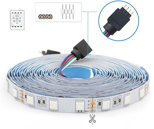 LED pásek 12 V, 50 W, 4000 lm, 5 m, IP20