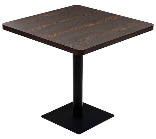 Bistro stůl MDF a ocel čtvercový 80 x 80 x 75 cm 245611