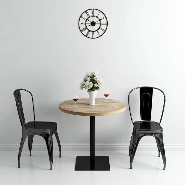 Bistro stůl MDF a ocel kulatý 80 x 75 cm 245613