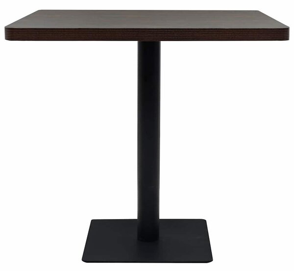 Bistro stůl MDF a ocel čtvercový 80 x 80 x 75 cm 245611