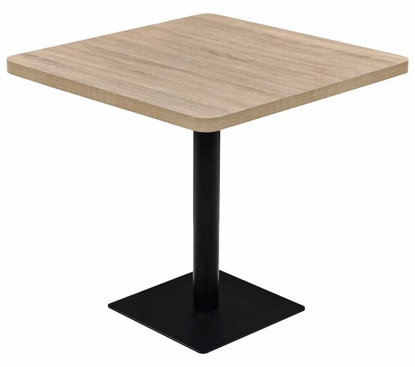 Bistro stolek MDF a ocel čtvercový 80 x 80 x 75 cm 245614