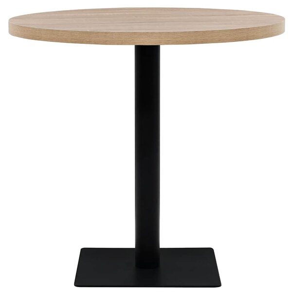 Bistro stůl MDF a ocel kulatý 80 x 75 cm 245613