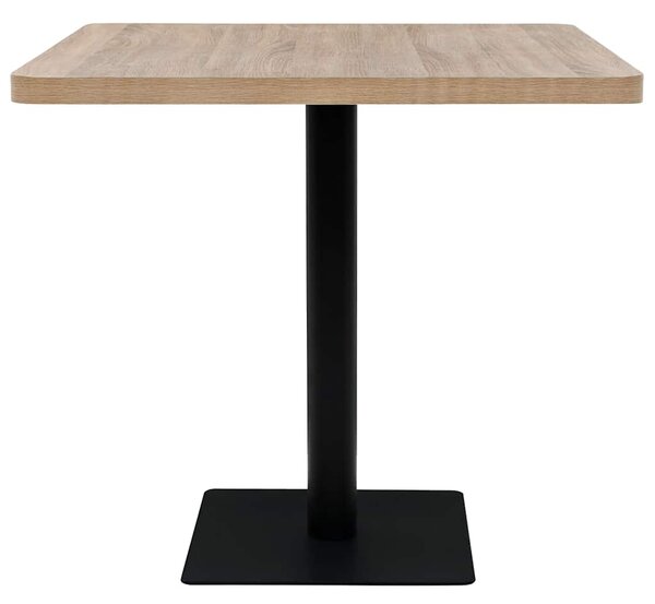 Bistro stolek MDF a ocel čtvercový 80 x 80 x 75 cm 245614