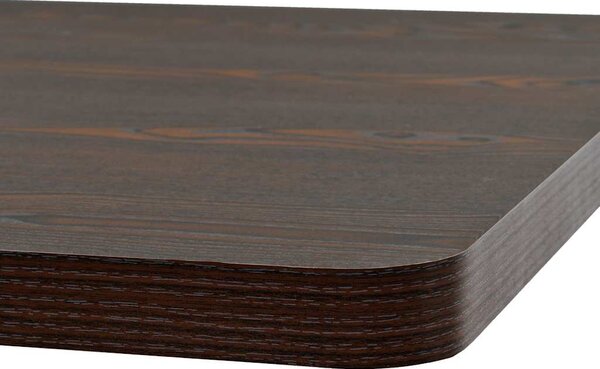 Bistro stůl MDF a ocel čtvercový 80 x 80 x 75 cm 245611