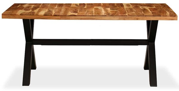 Jídelní stůl z masivního dřeva akácie a mangovníku 180x90x76 cm 245640